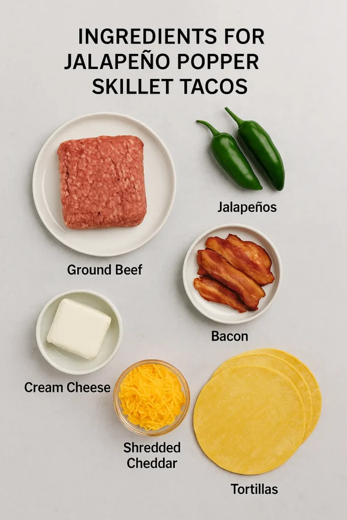 Jalapeño Popper Skillet Tacos