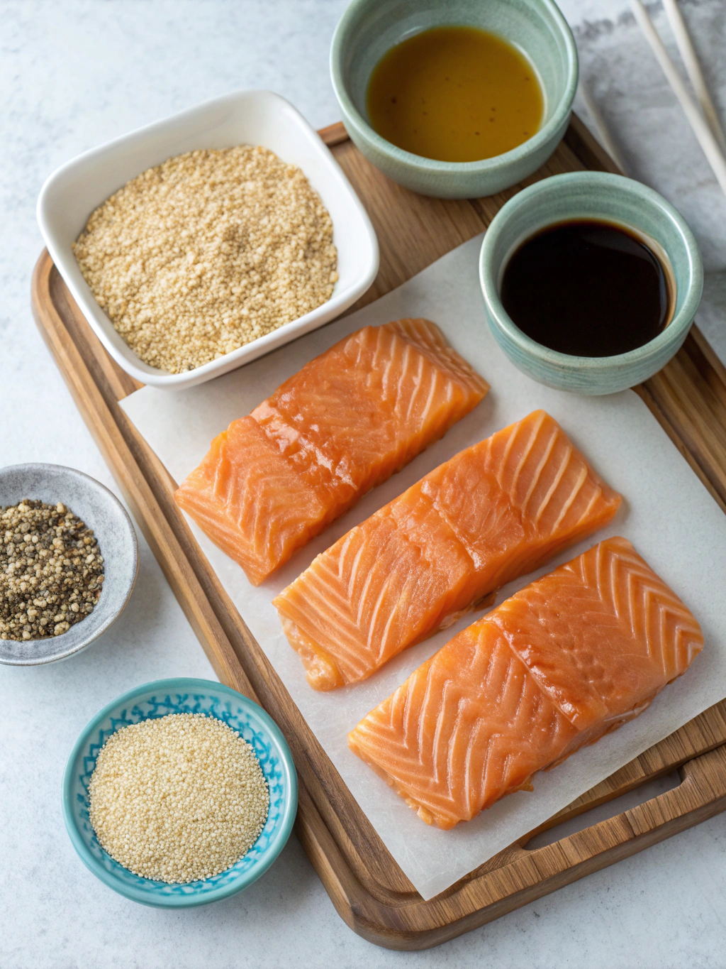 5-Ingredient Miso-Glazed Salmon Ingredients