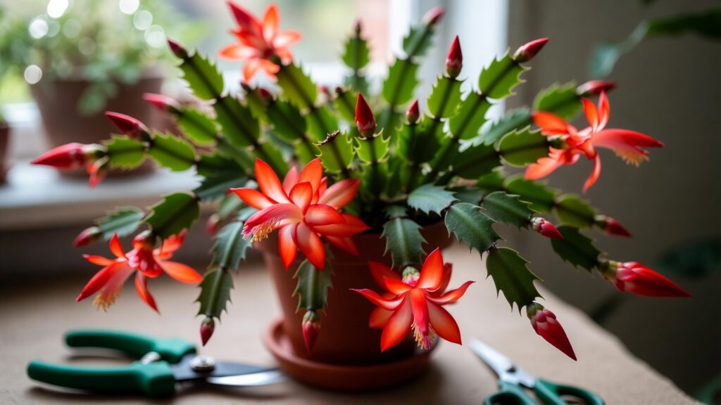 Christmas Cactus Pruning