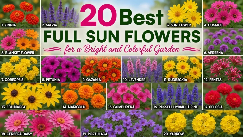 full sun flowers