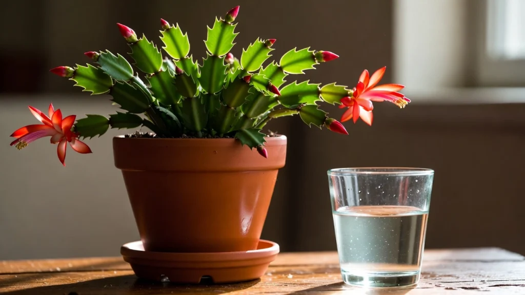 Christmas cactus watering