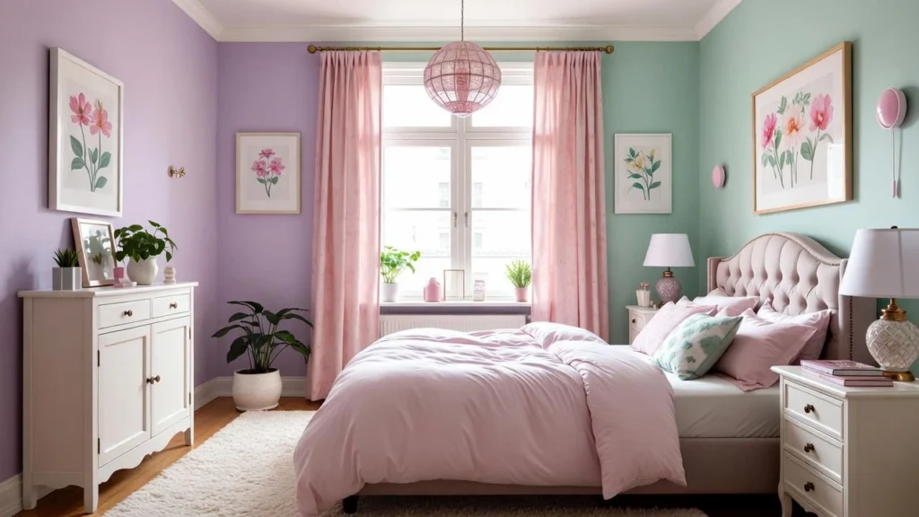 pastel bedroom
